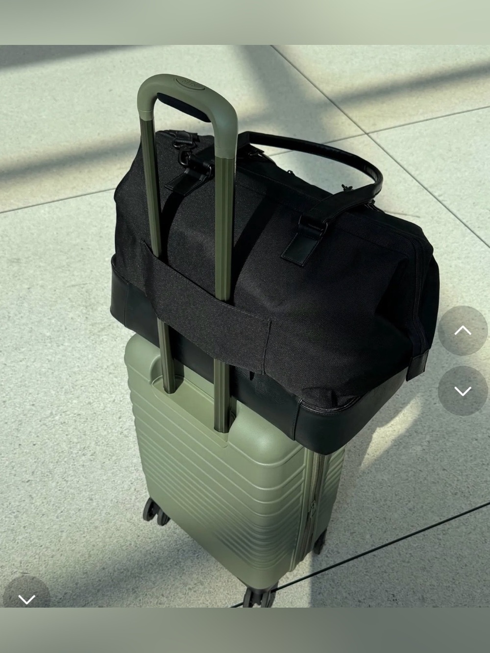 BEIS The Weekender Bag in Black NWOT - Picture 5 of 7